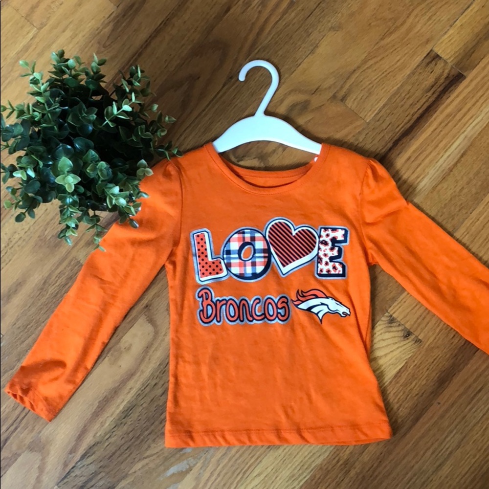 NFL Bronco Girl Long Sleeve TShirt 3T